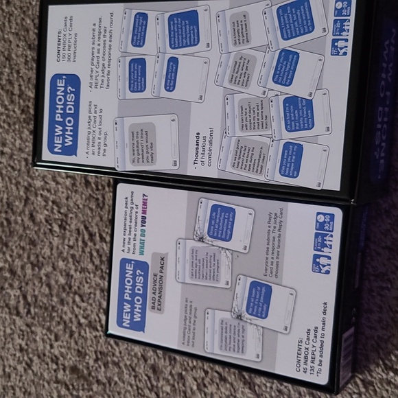 NEW PHONE WHO DIS? Party game with expansion pack - Picture 2 of 2